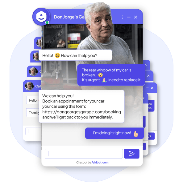Arkibot puede gestionar un gran volumen de chats.